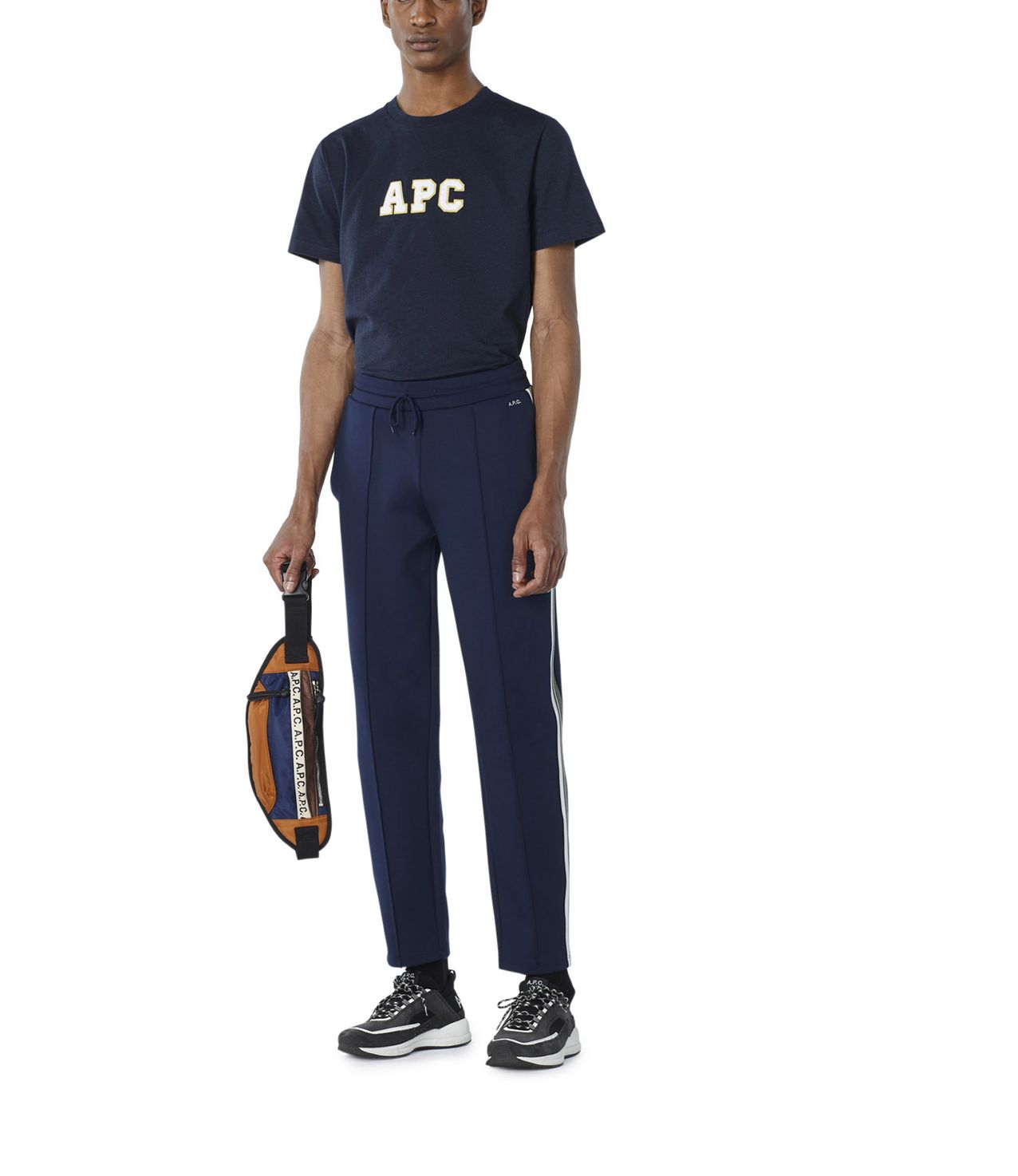 T-Shirt Gael Blaumeliert APC
