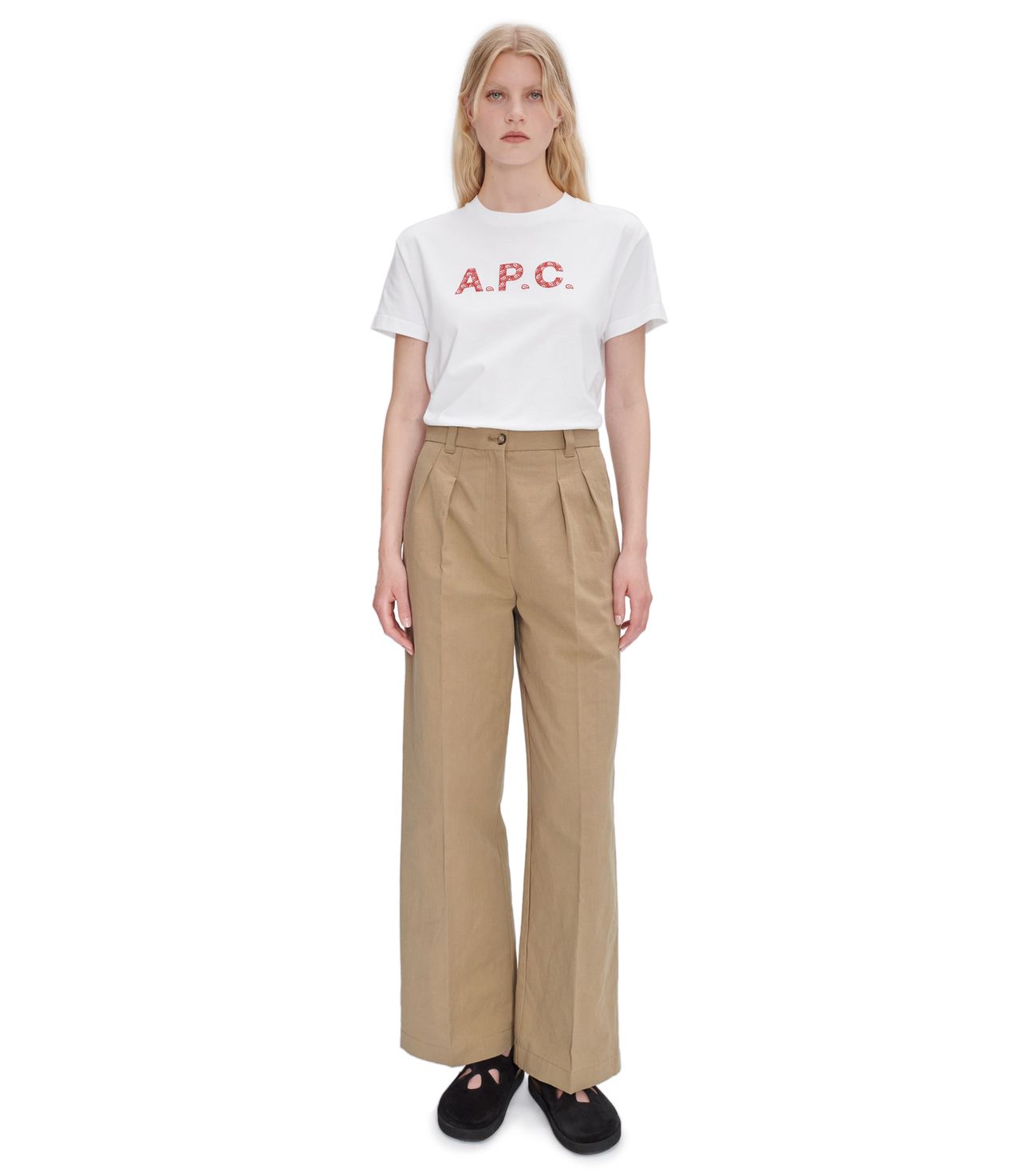 T-Shirt Chelsea BLANC/ROUGE APC
