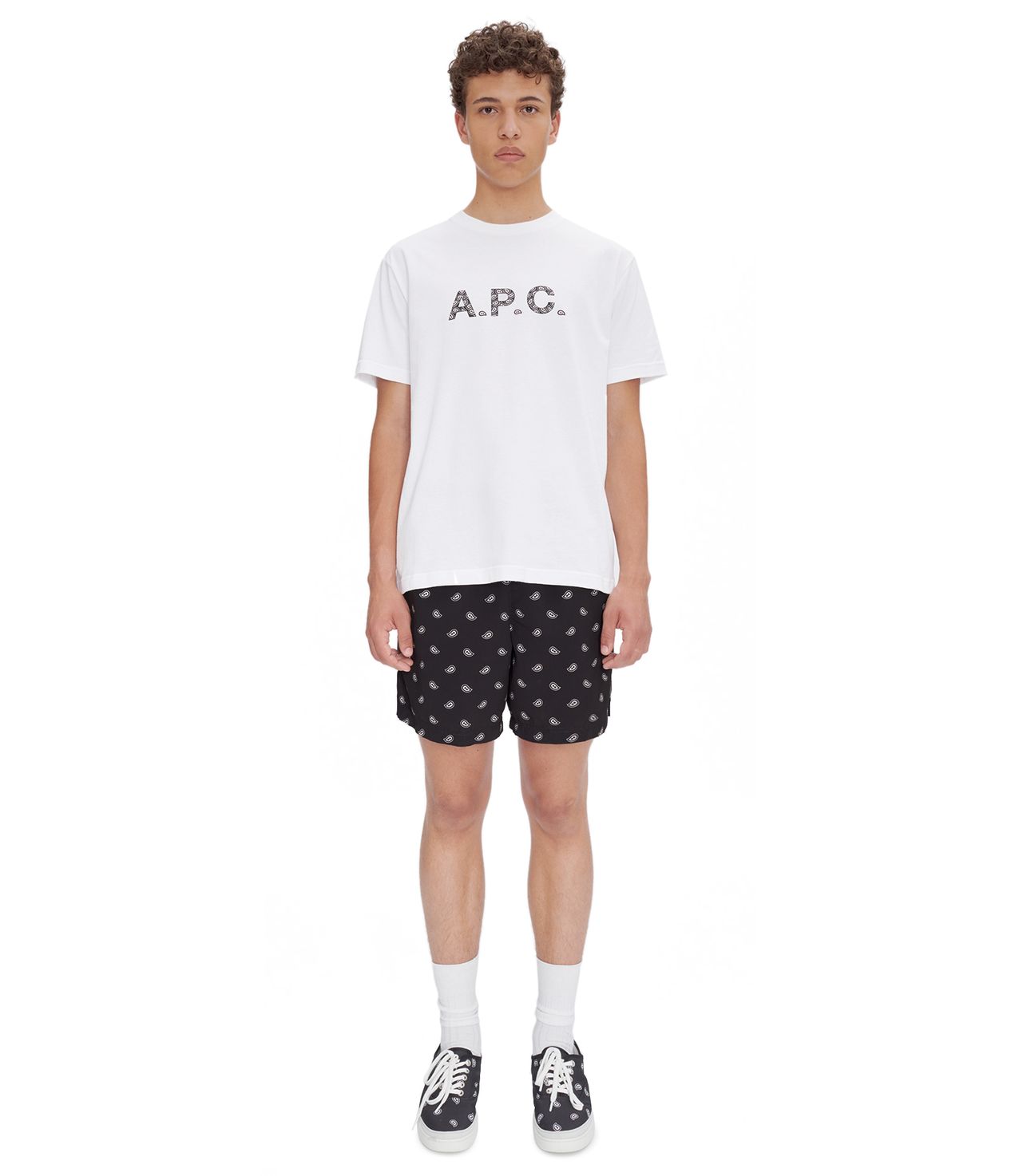 James T-shirt WHITE/BLACK APC