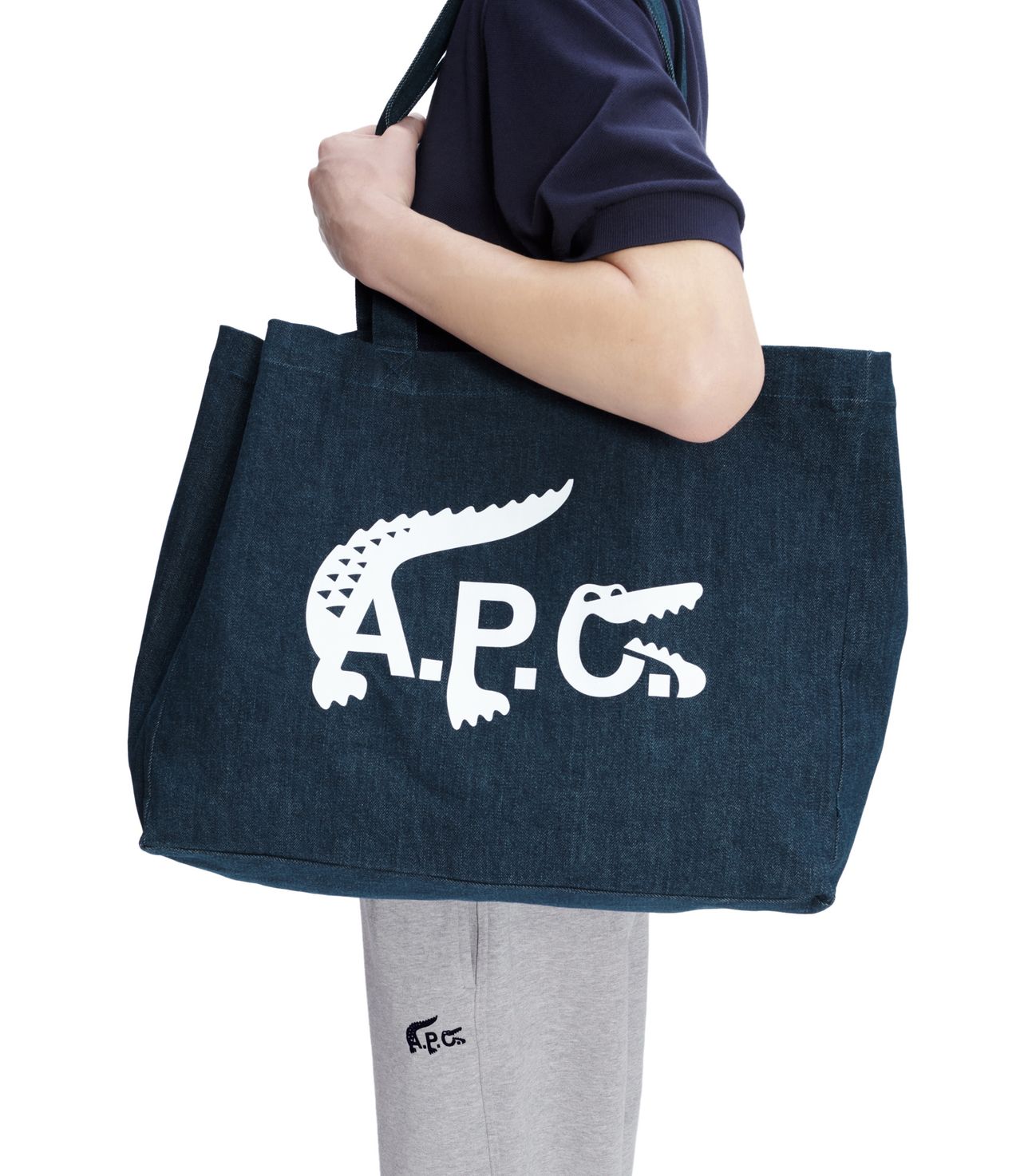 Shopping bag A.P.C. Lacoste INDIGO APC