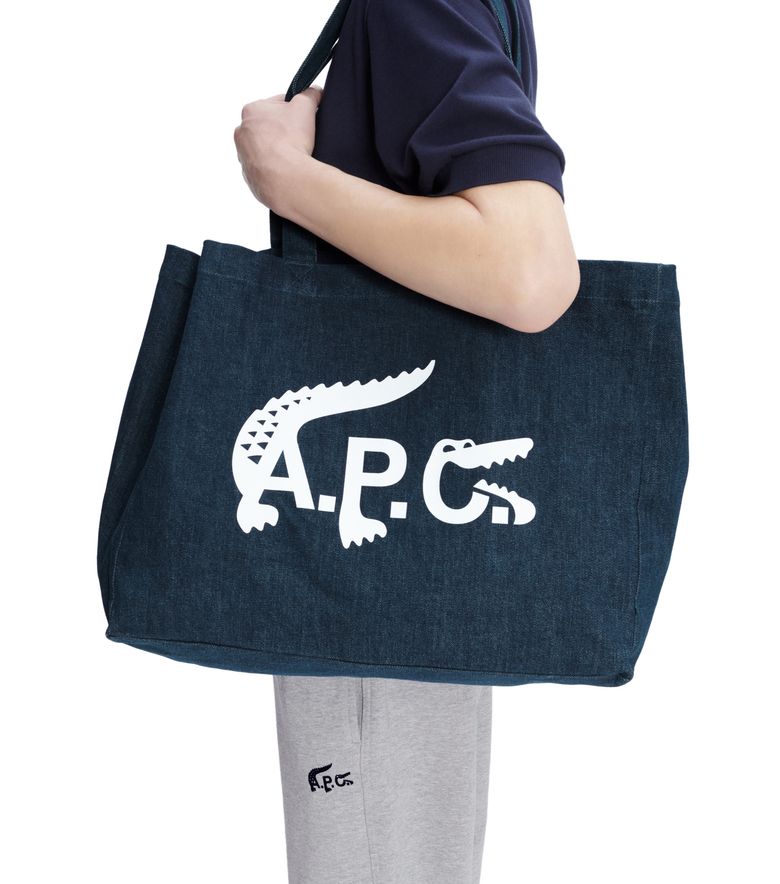 Shopping bag A.P.C. Lacoste INDIGO