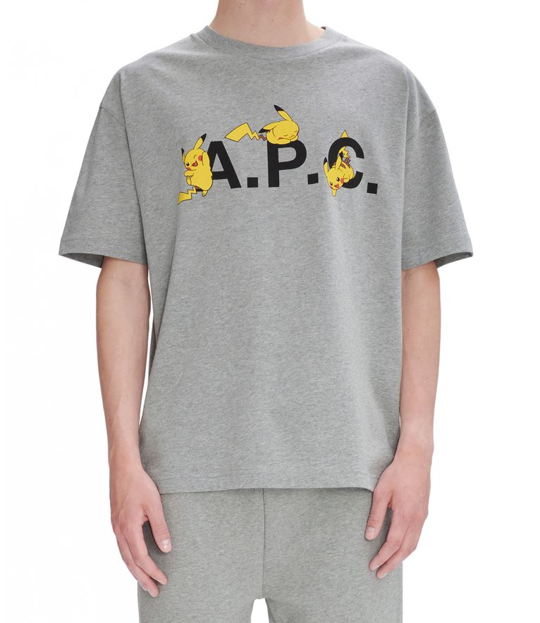 T-Shirt Pokémon Pikachu H HELL MELIERTES GRAU
