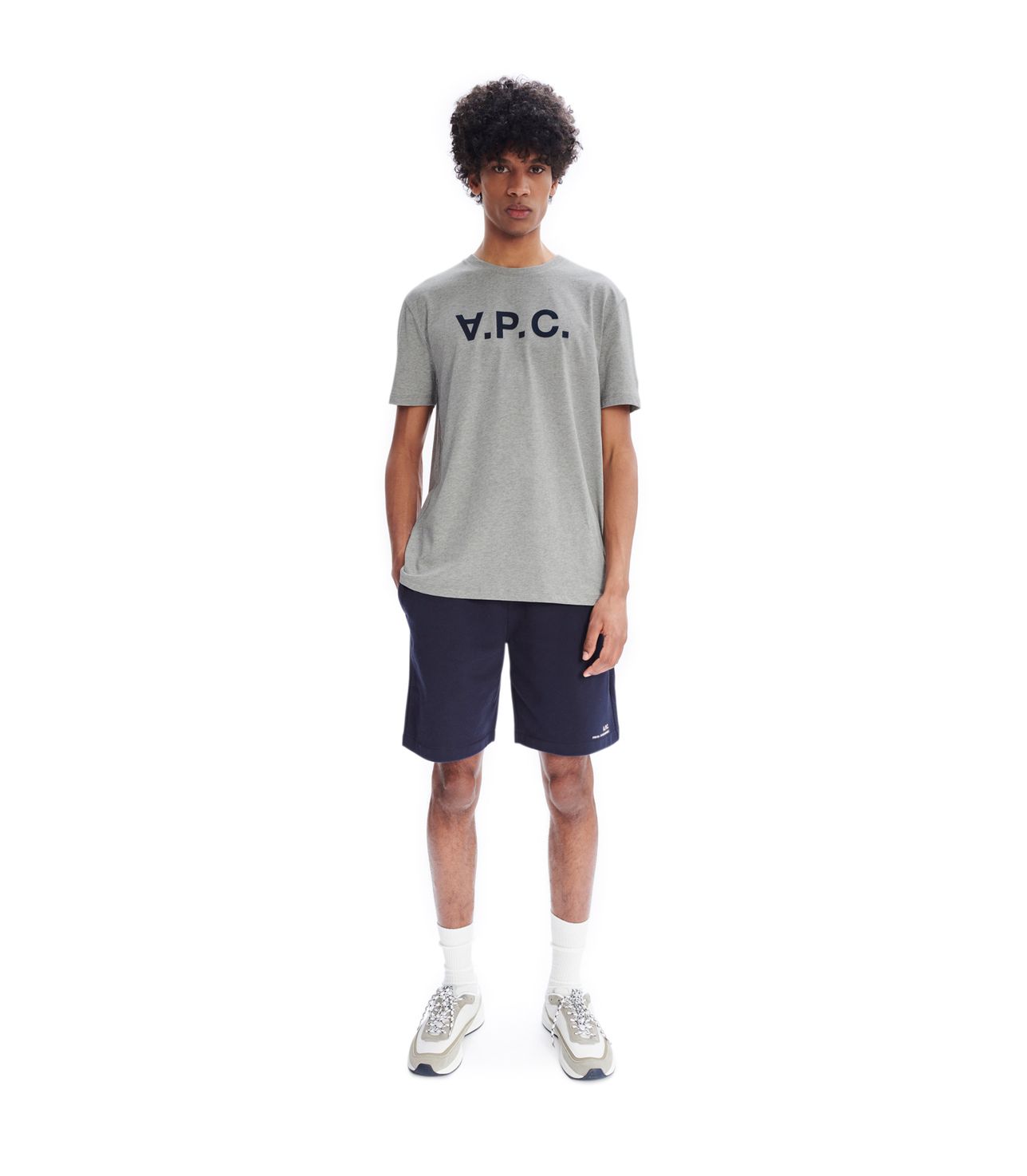 T-Shirt VPC Color H GRIS CLAIR CHINé APC