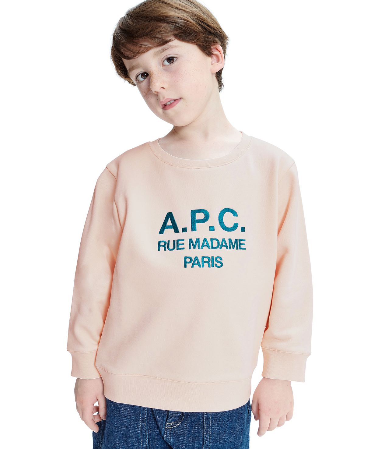 Enfant Elie sweatshirt PALE PINK APC