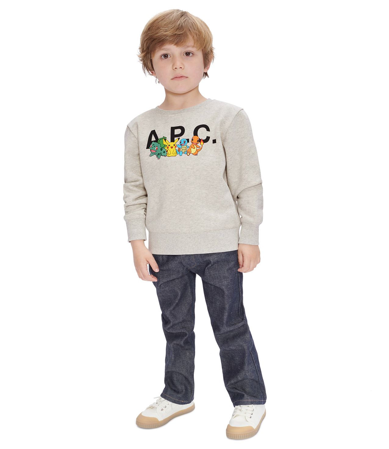 Kids Pokémon sweatshirt HEATHER ECRU APC