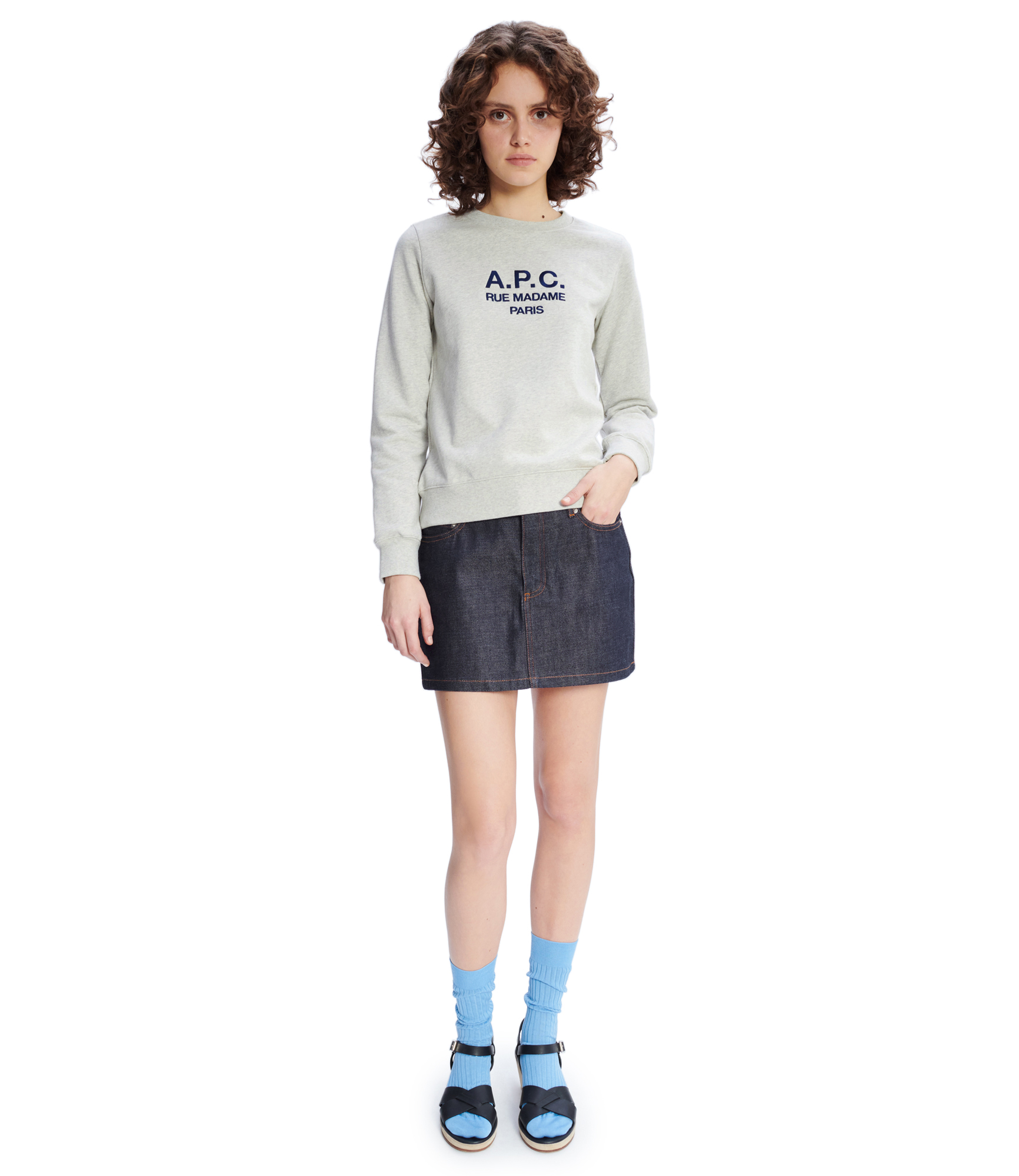 Sweatshirt A.P.C. Woman color Grey