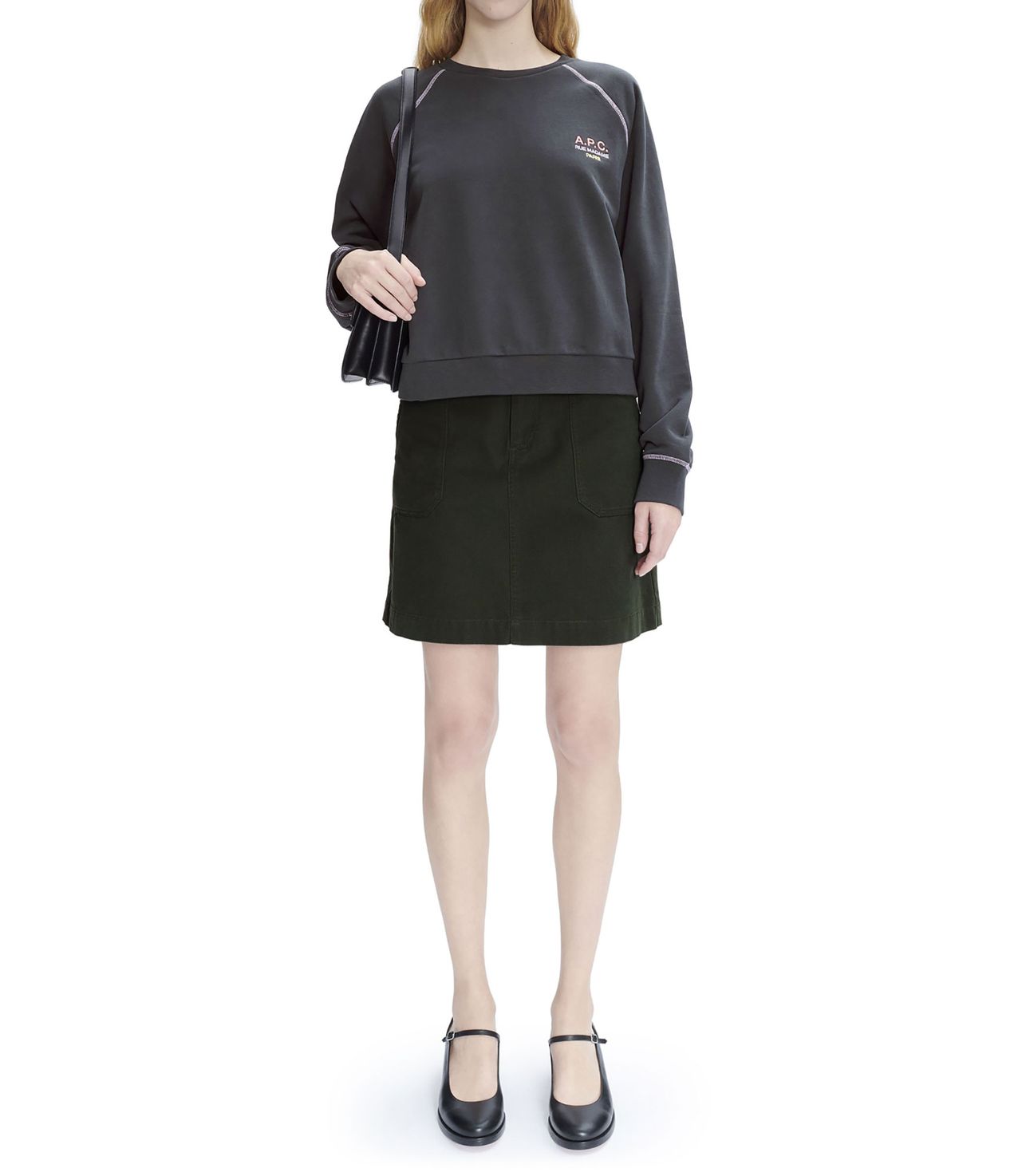 Sonia sweatshirt CHARCOAL GREY APC