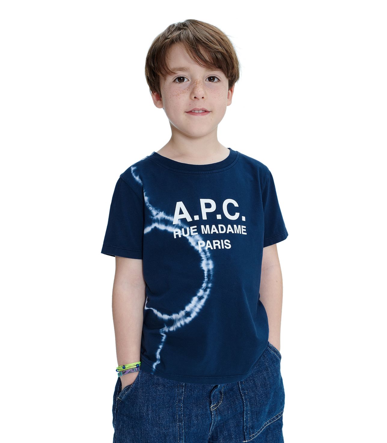 T-Shirt Enfant Eden Tie & Die INDIGO APC