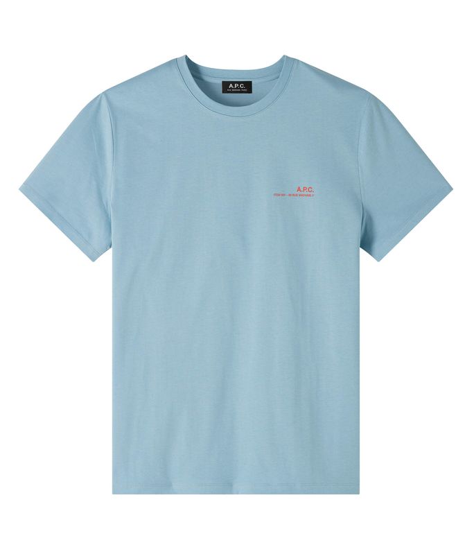 item t-shirt blue grey