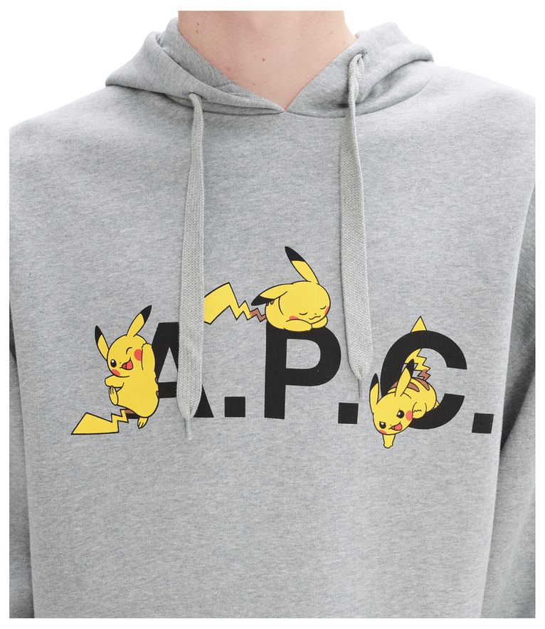 Kapuzensweatshirt Pokémon Pikachu HELL MELIERTES GRAU