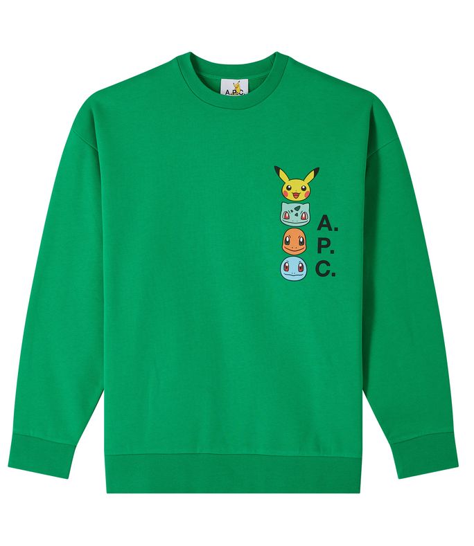 pokémon the portrait h sweatshirt green