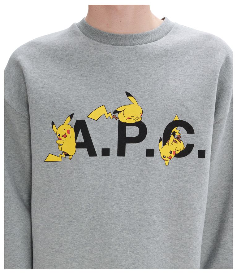 Sweatshirt Pokémon Pikachu H HELL MELIERTES GRAU