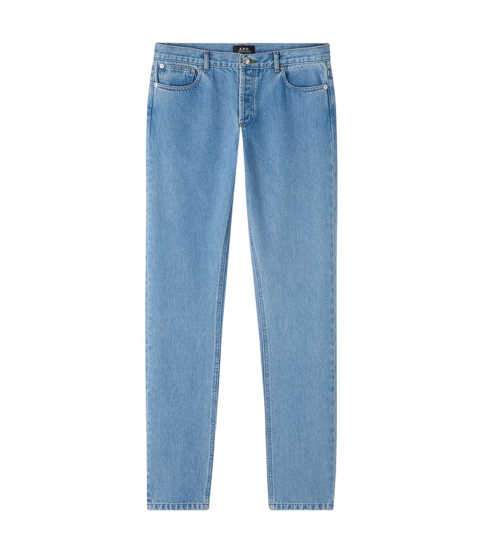 petit new standard jeans indigo heavily-stonewashed denim pale blue