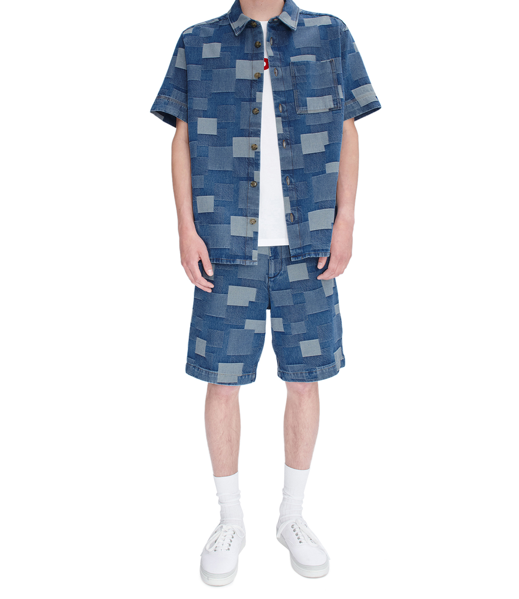 Ixspa mens short sleeve mock shirt sales