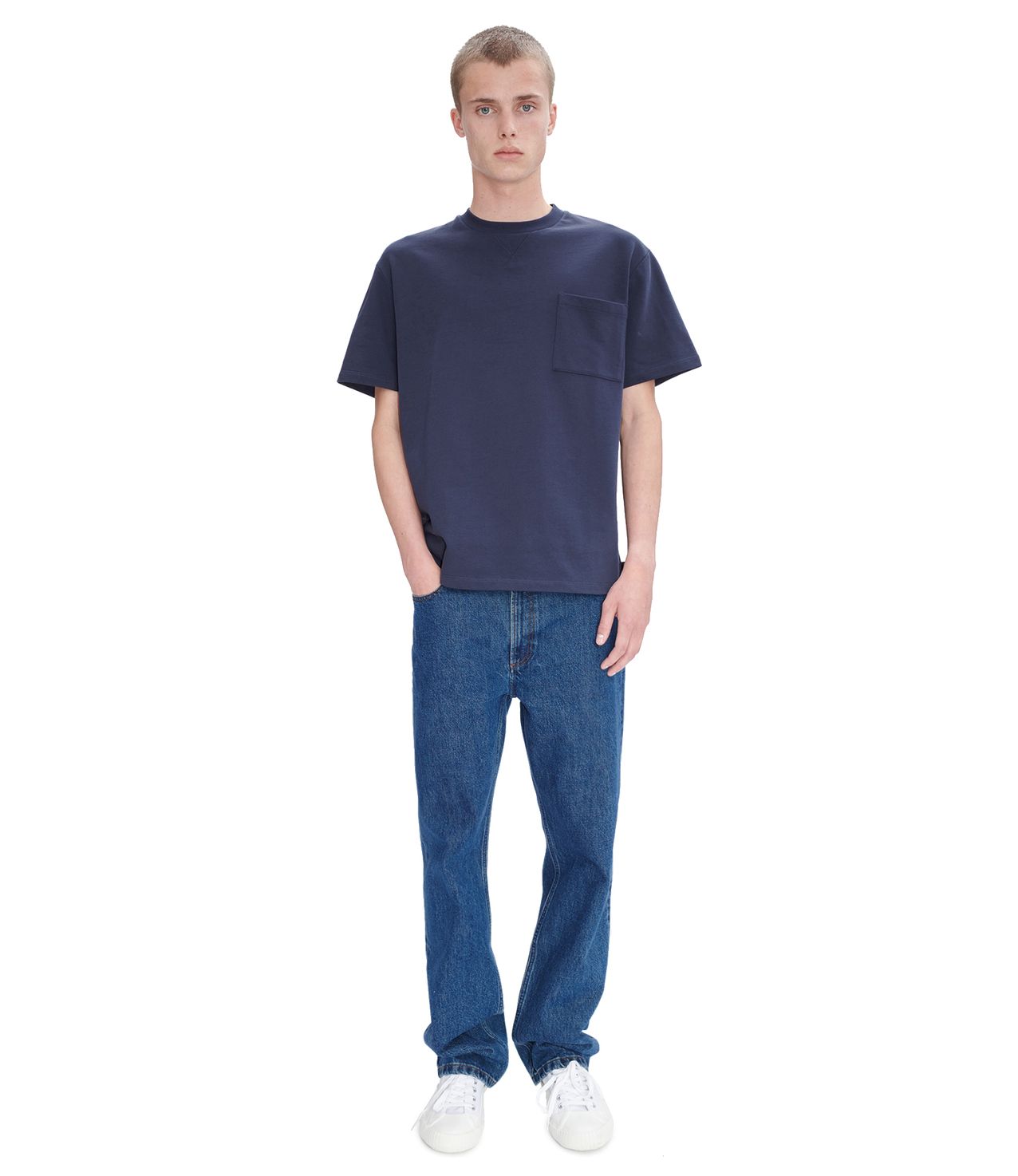 Johnny T-shirt NAVY BLUE APC