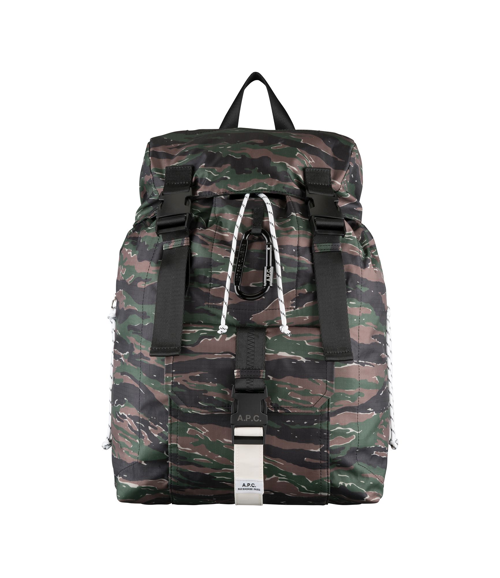 Burberry Green Camouflage Coated and Canvas Large Jack Backpack at 1stDibs