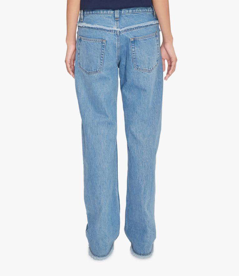 Relaxed Raw Edge F jeans PALE BLUE