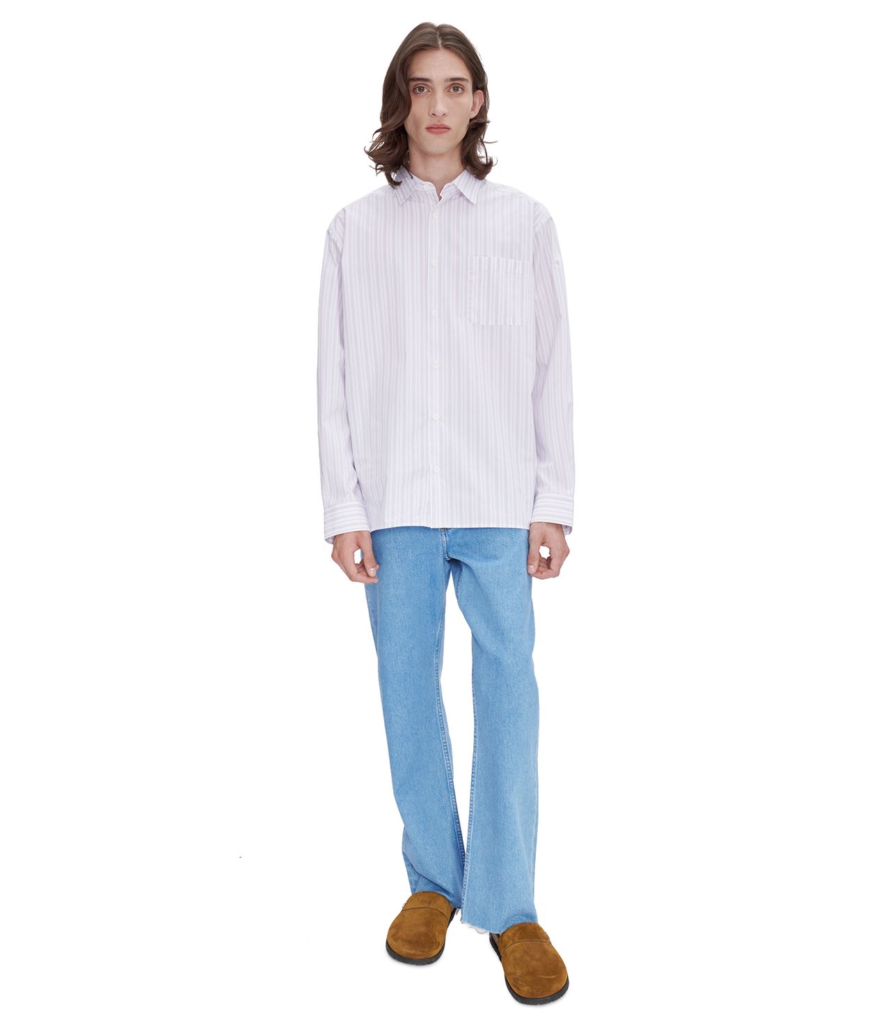 Relaxed Raw Edge H jeans PALE BLUE APC
