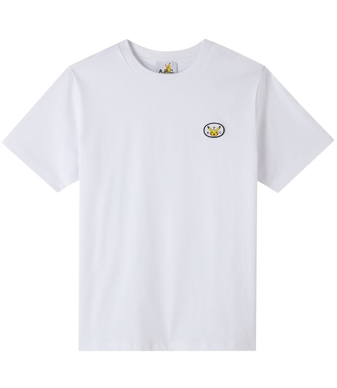 t-shirt patch pokémon blanc