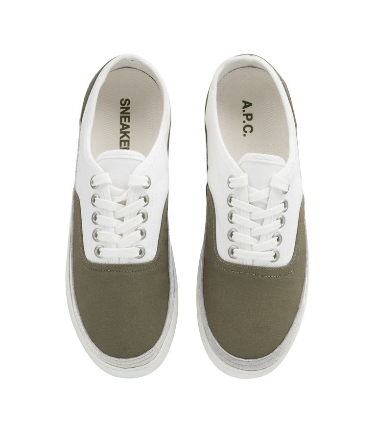 Sneakers Plain Simple KAKI/BLANC