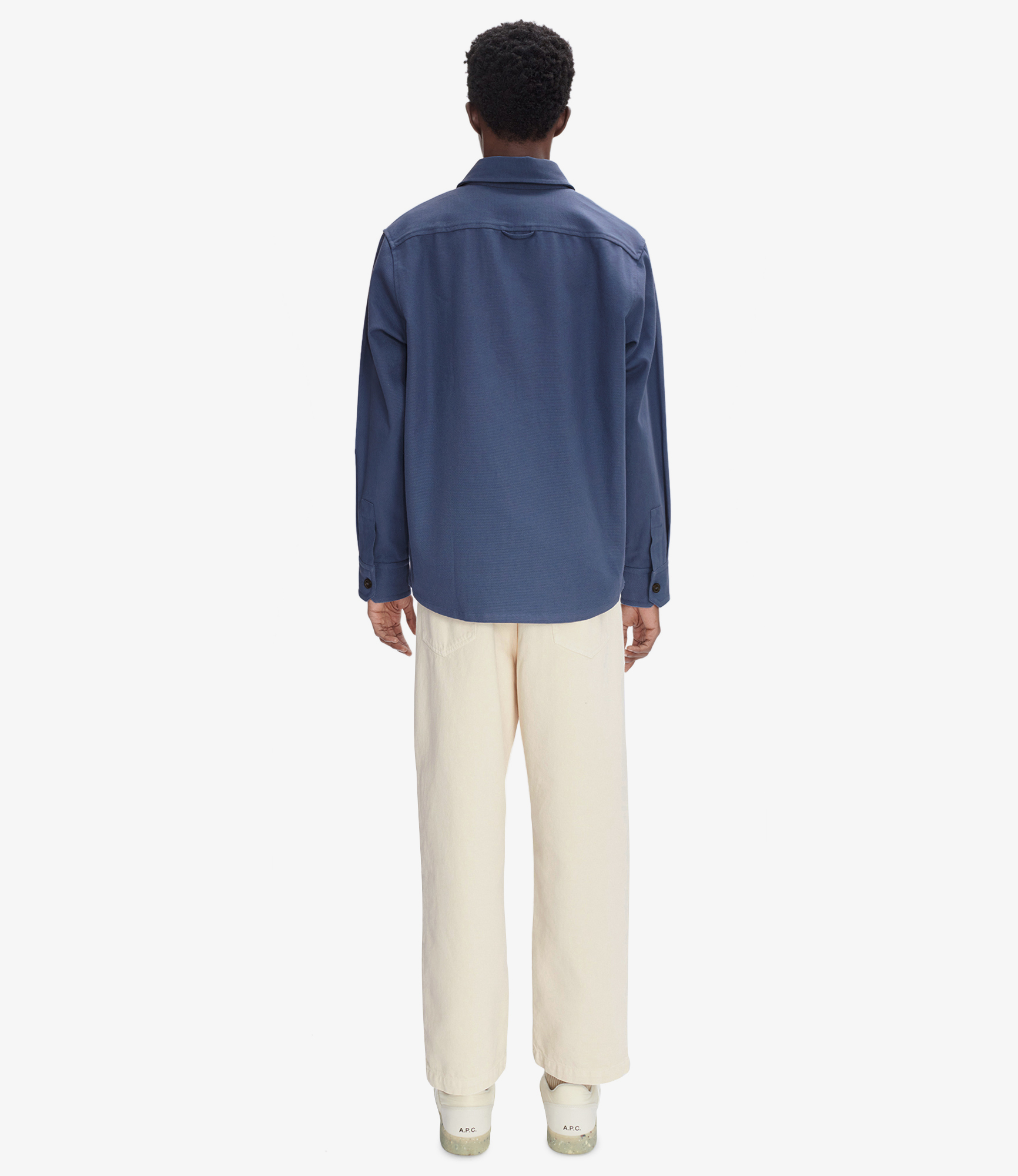 Basile Brodée Poitrine overshirt Brick red | A.P.C.