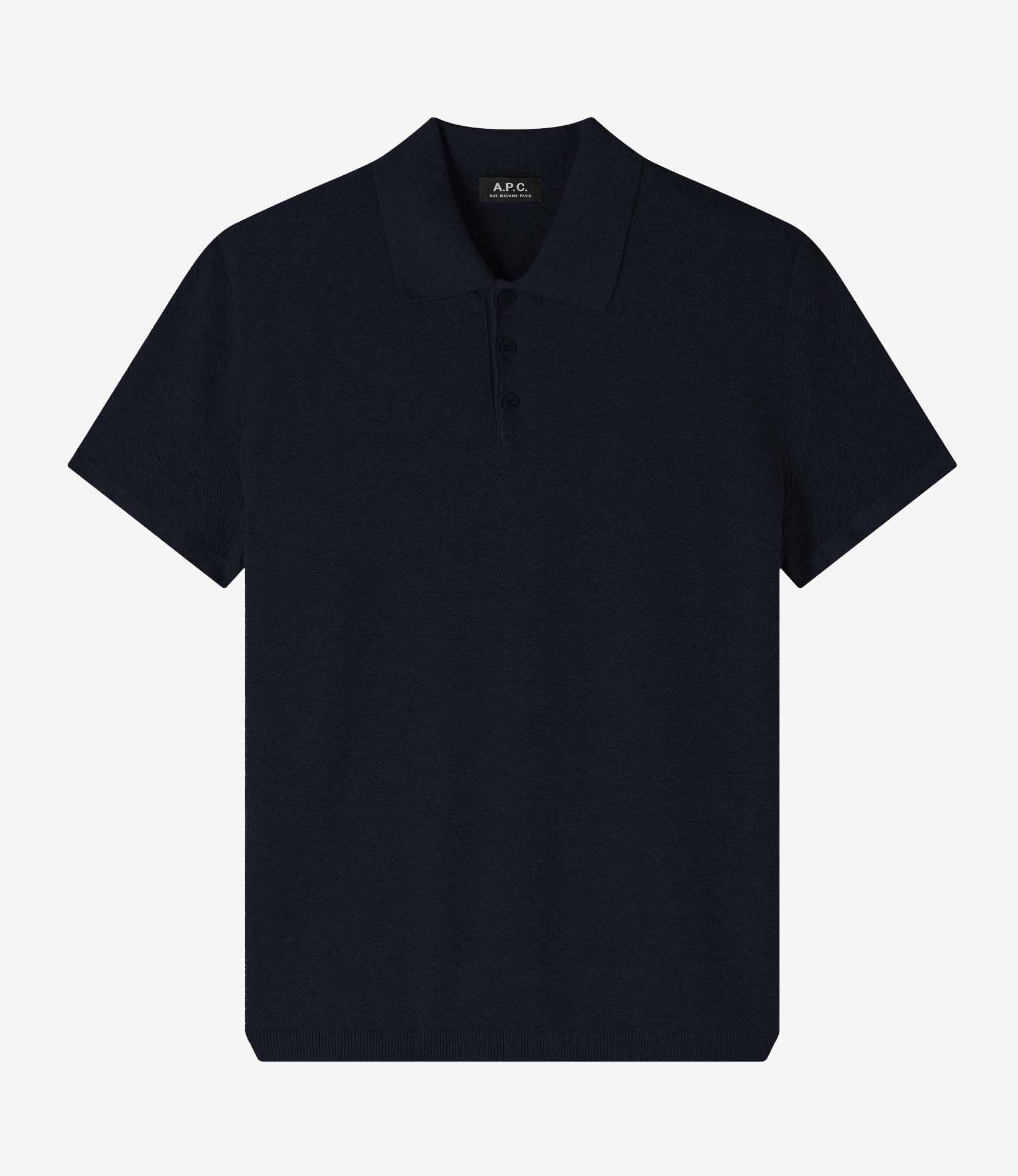 Plain dark blue polo shirt hot sale