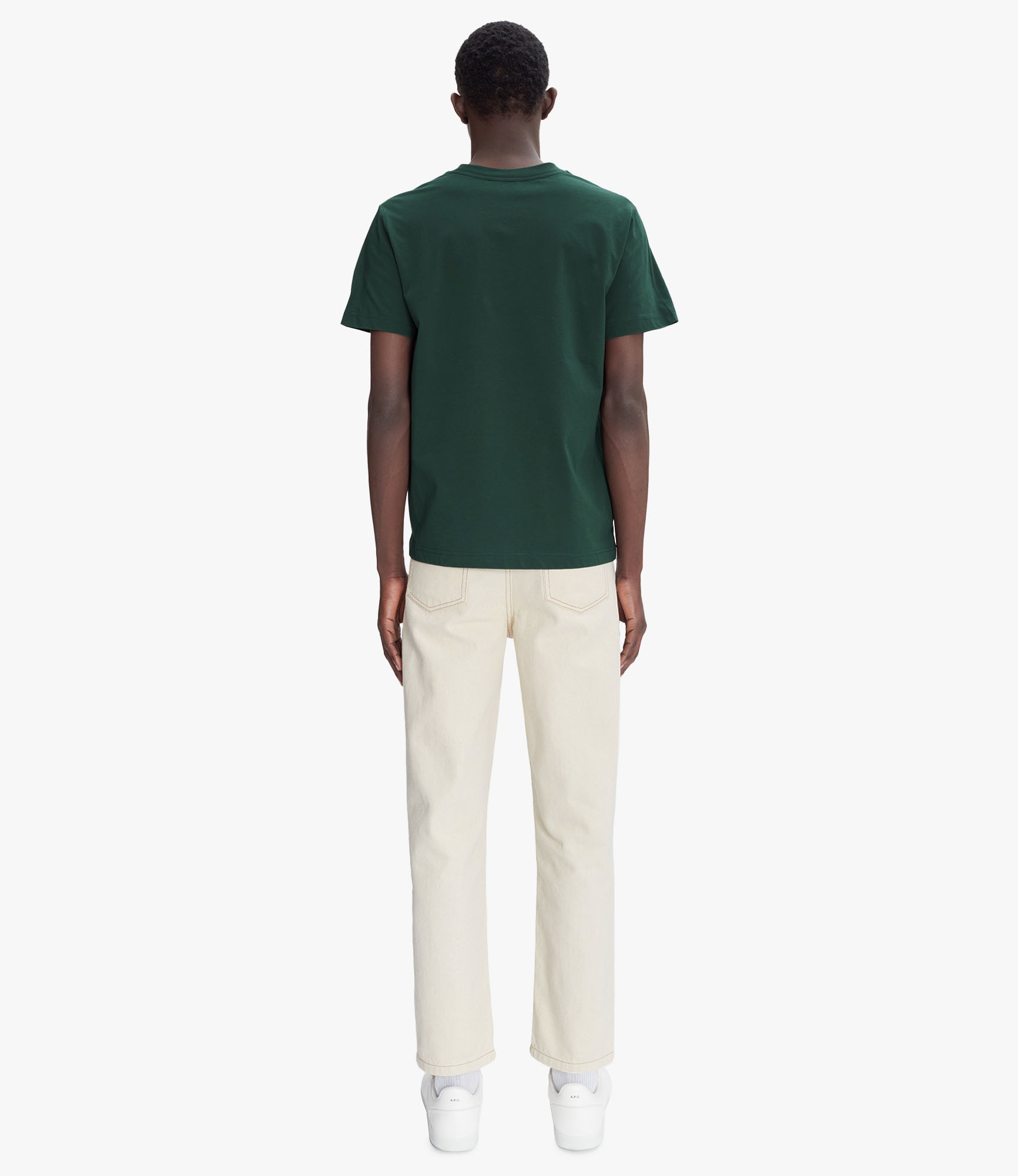 Standard Grand VPC T-shirt Dark green/white | A.P.C.