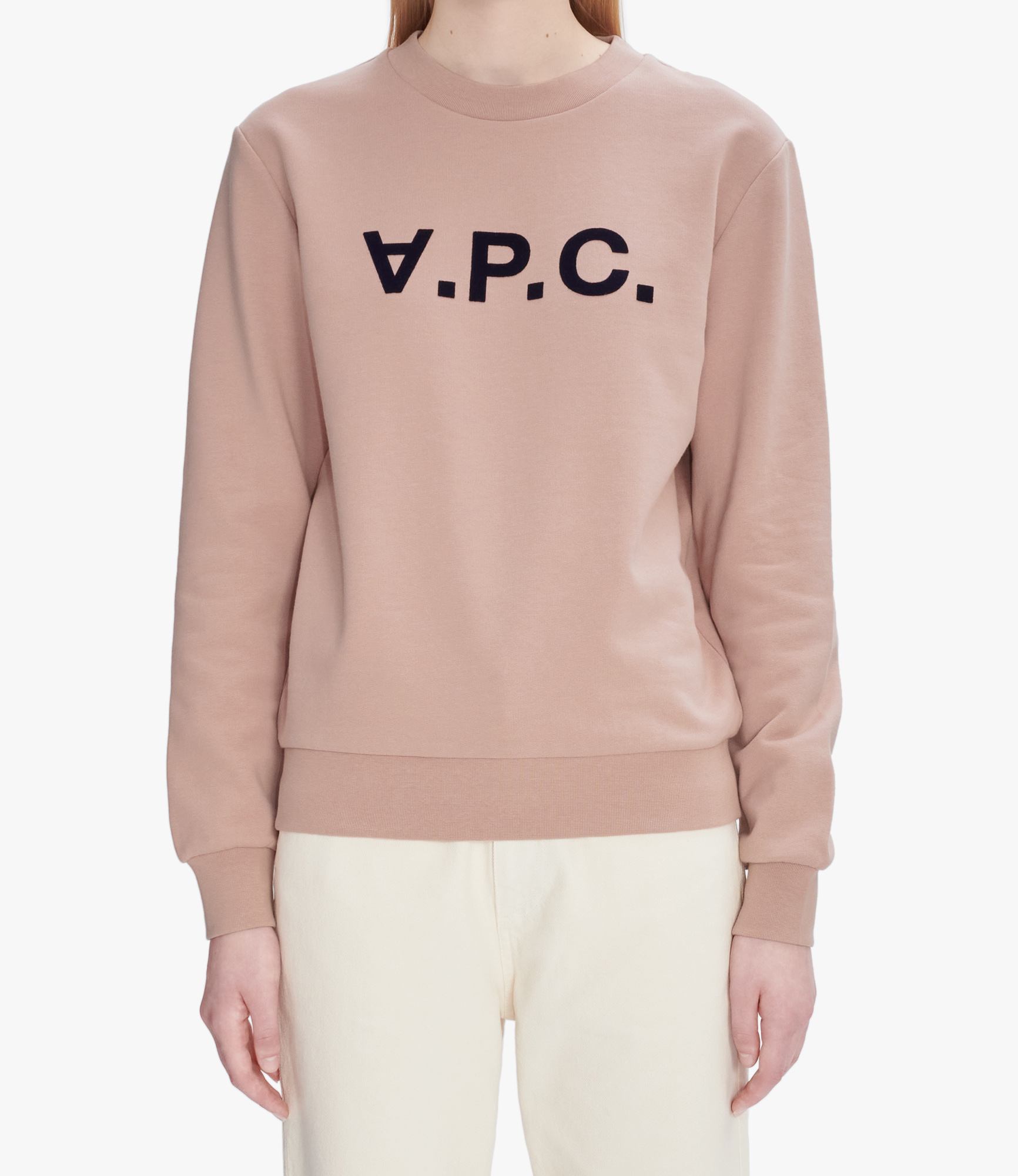 Standard Grand VPC sweatshirt Pink / dark navy blue | A.P.C.