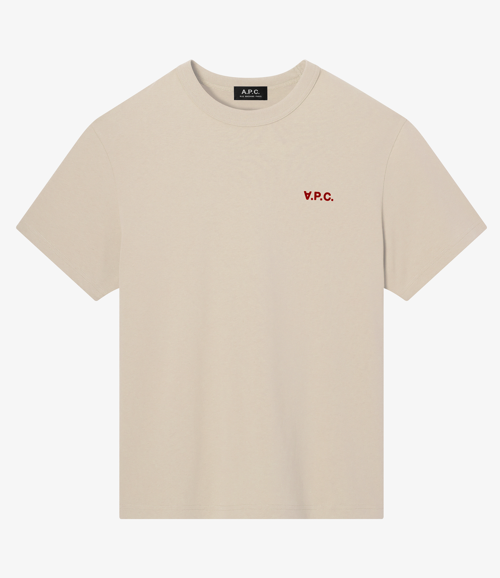 Boxy Petit VPC T-shirt White/Dark navy blue | A.P.C.