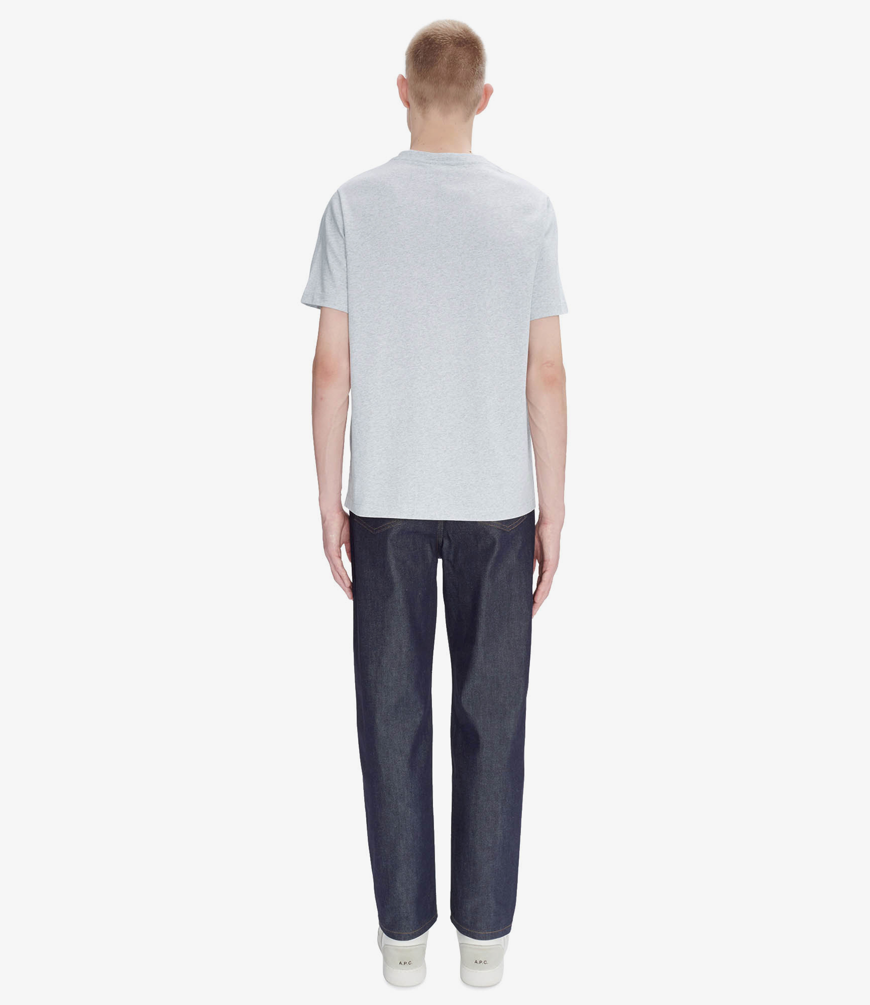 Standard Rue Madame T-shirt Heather grey/black | A.P.C.