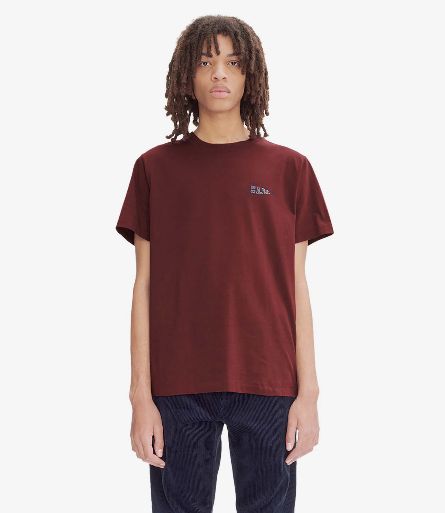 Standard University T shirt Unisexe Burgundy A.P.C