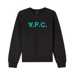 Apc Viva sweatshirt,BLACK/GREEN