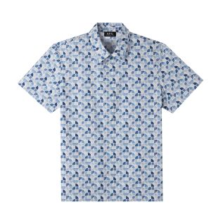 아페쎄 Apc Leandre short-sleeve shirt,BLUE