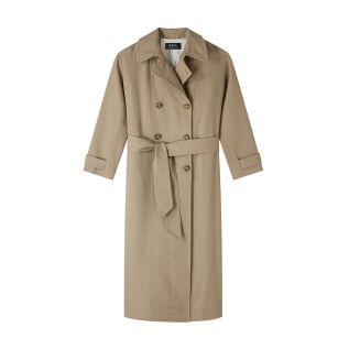 Apc Louise trench coat,PUTTY