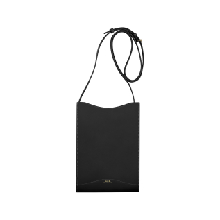 아페쎄 Apc Jamie Large neck pouch,BLACK