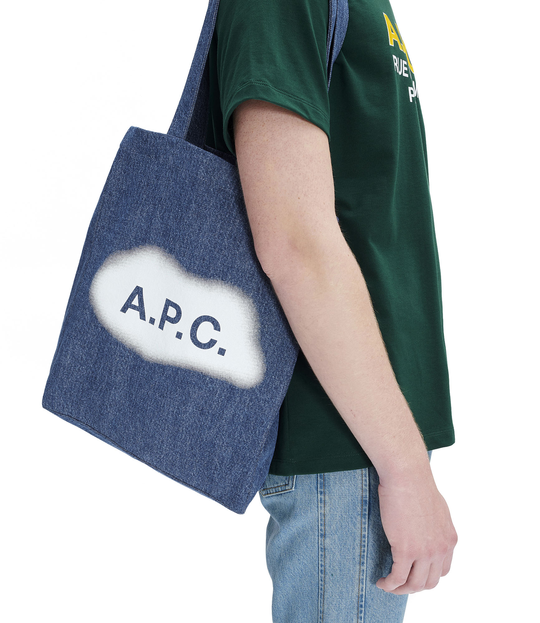 A.P.C. x JW Anderson Zippe Tote Bag Green