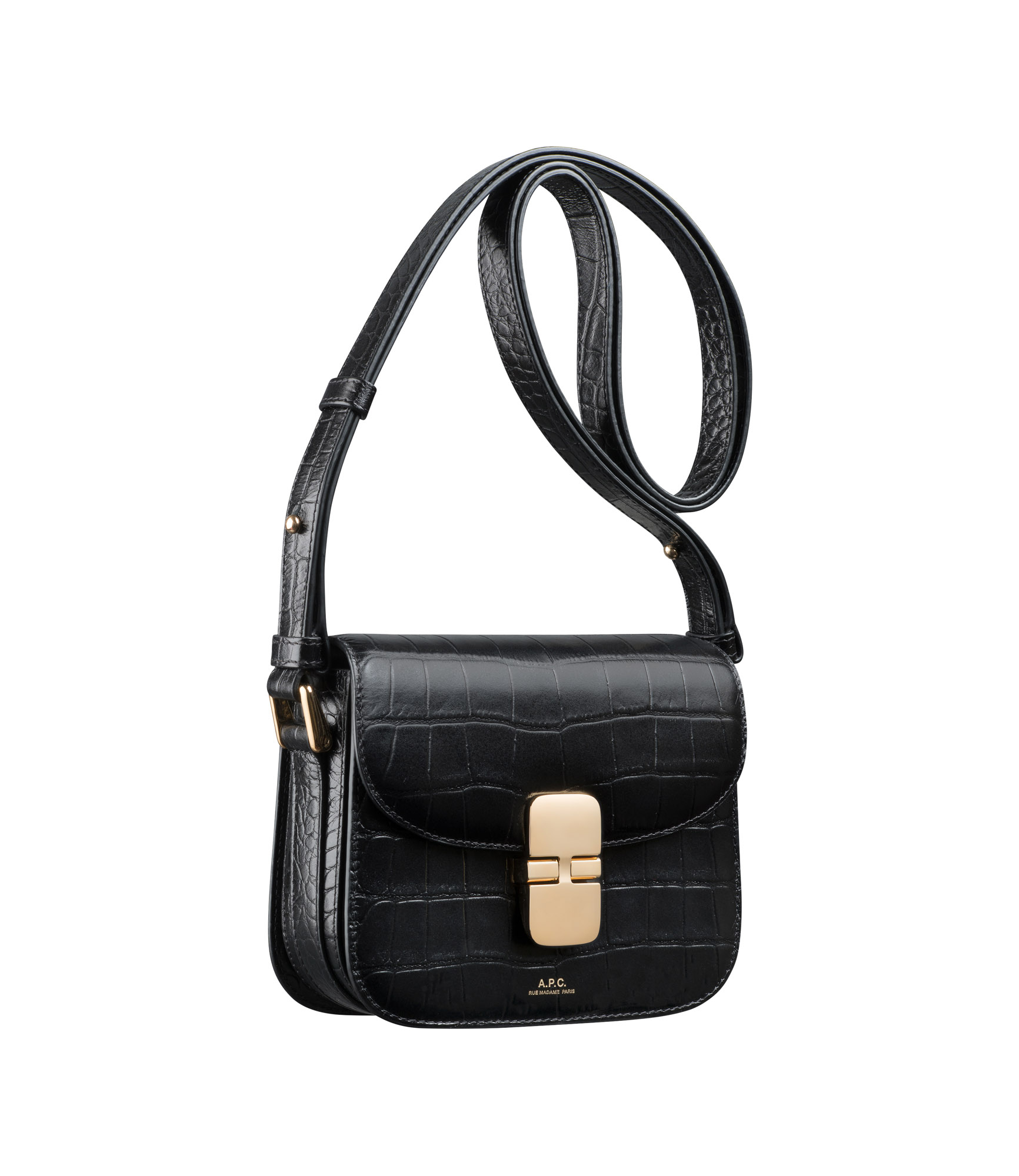 A.P.C Grace Leather Mini Bag - Black