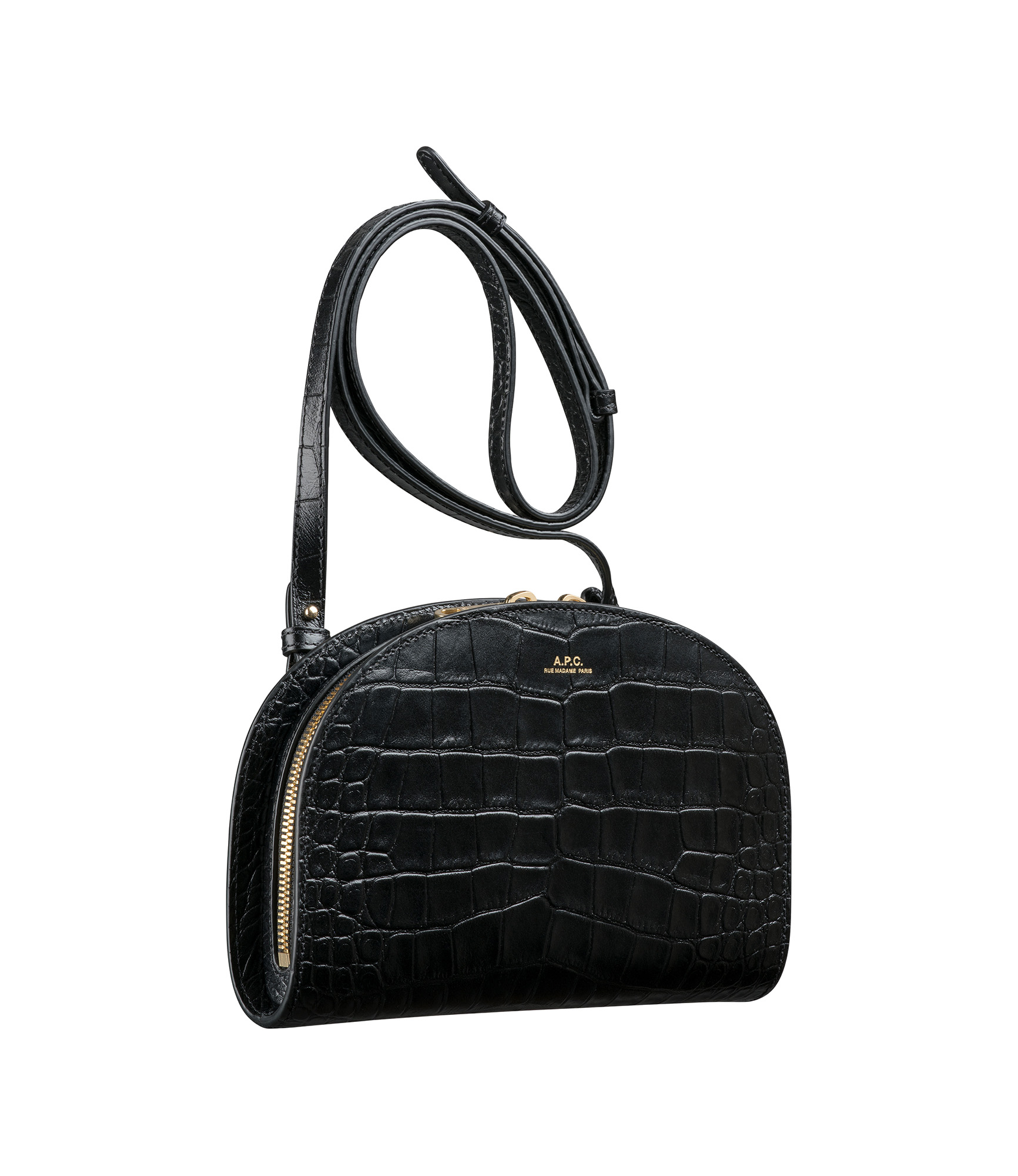 Buy Demi-Lune Lzz Bag Black Bags from A.P.C. - Black (Noir) - Buy Online