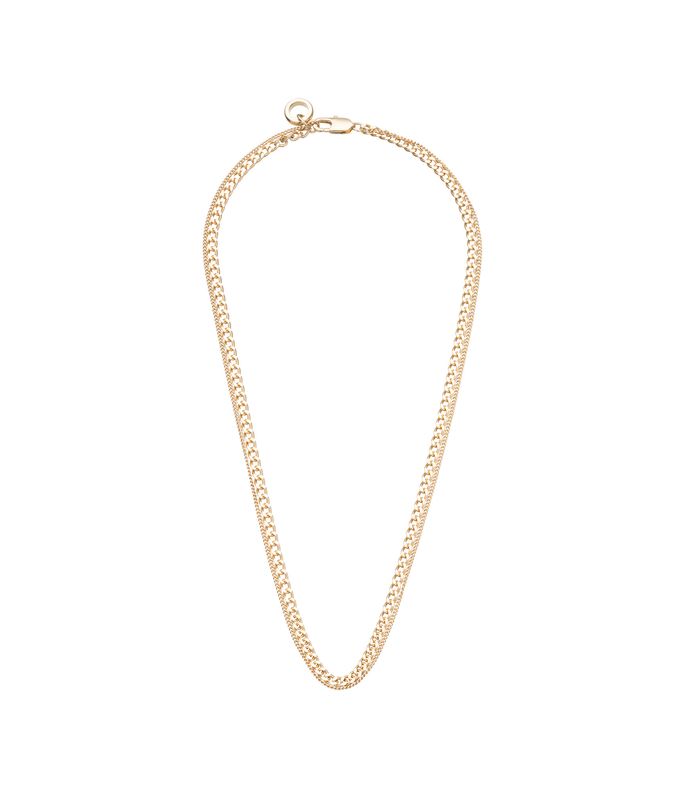 minimal necklace goldtone