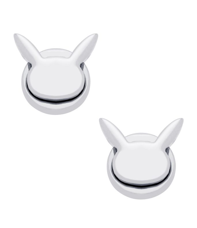 pikachu earrings silvertone
