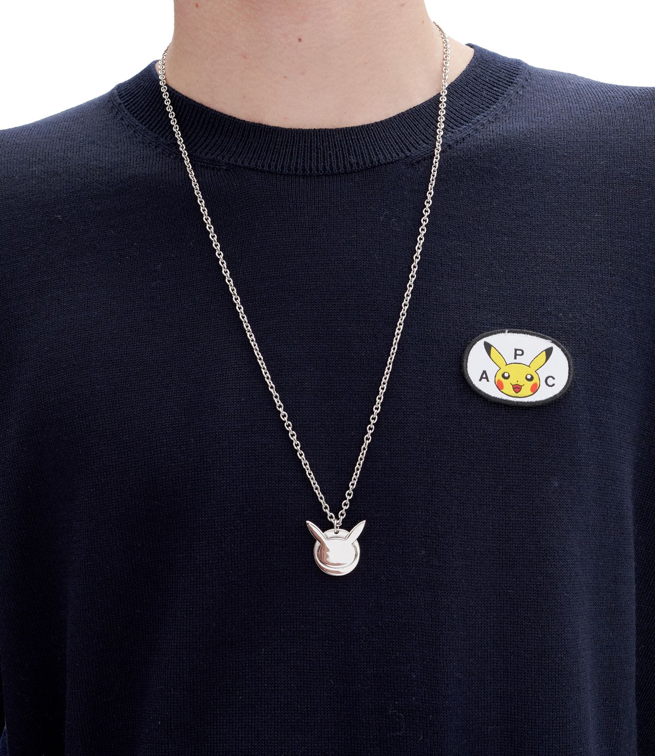 Pikachu necklace SILVERTONE APC