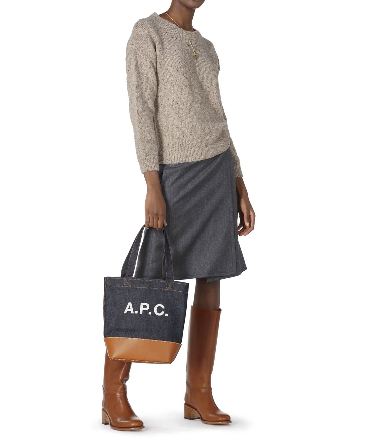 Kate sweater HELL MELIERTES BEIGE APC