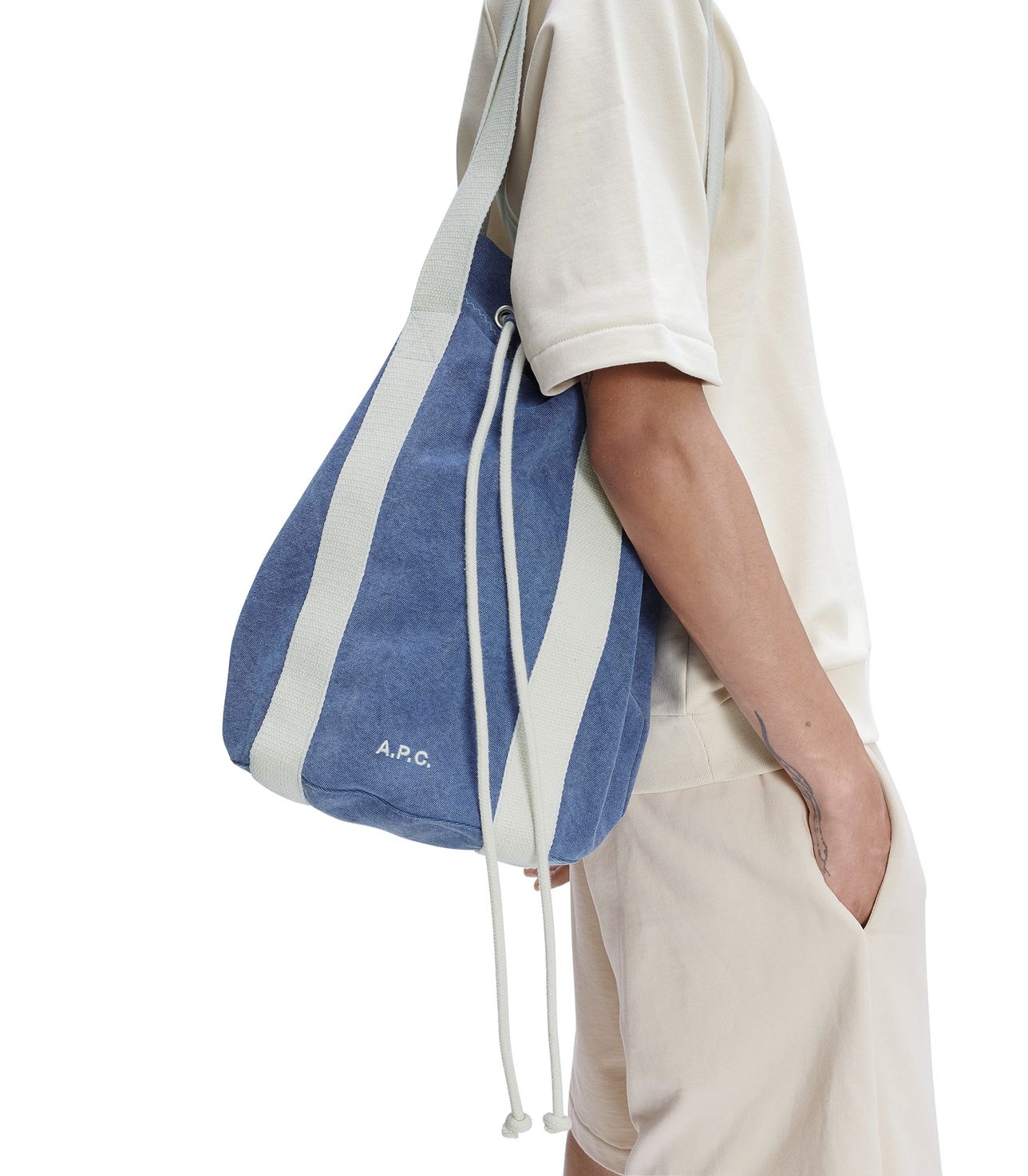 Angelo shopping bag NAVY BLUE APC