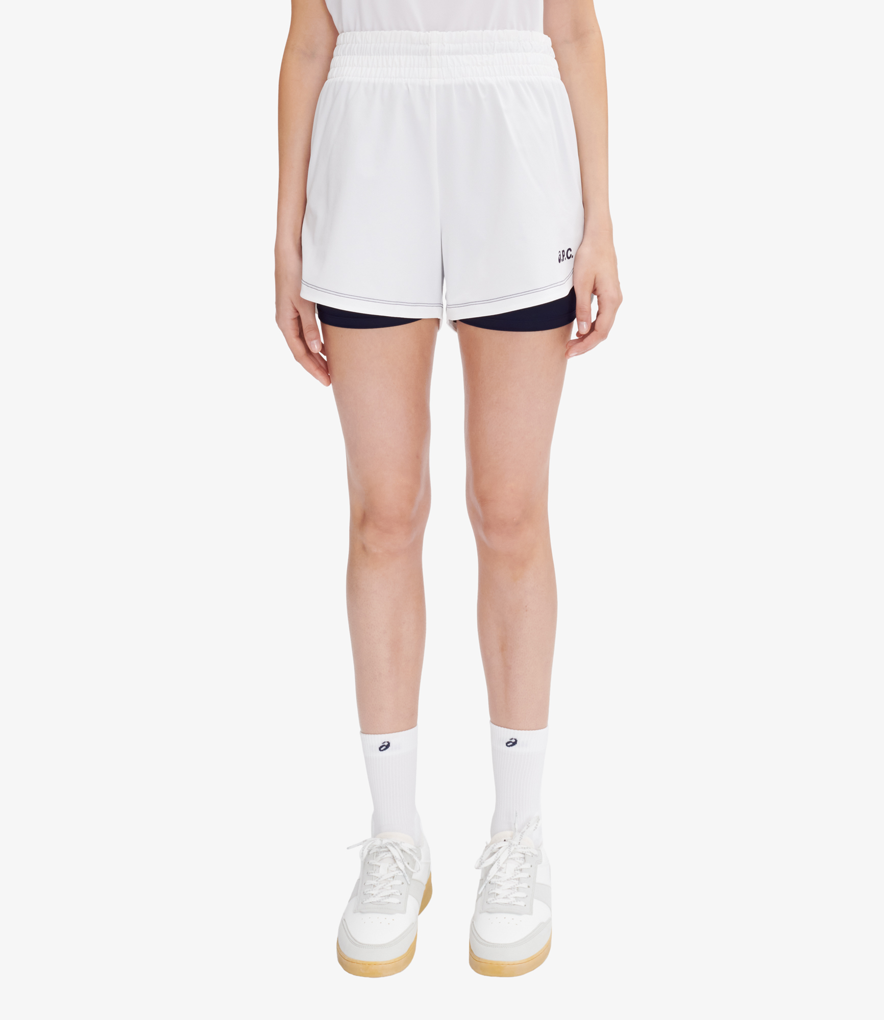 On Court 2 In 1 Shorts White | A.P.C.