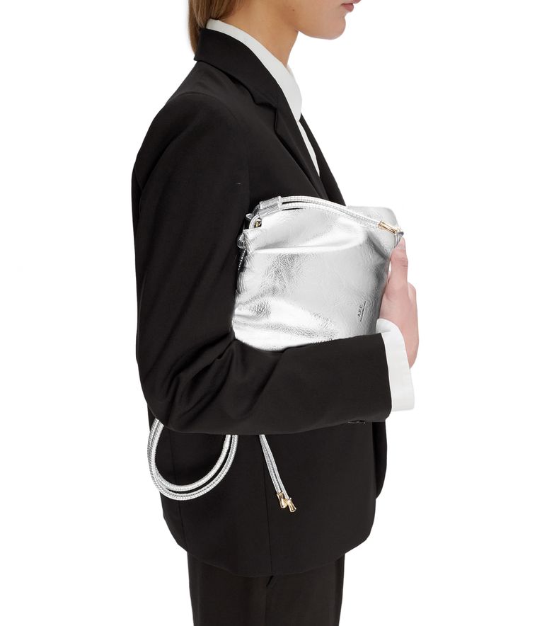 Ninon Shoulder Mini bag SILVERTONE