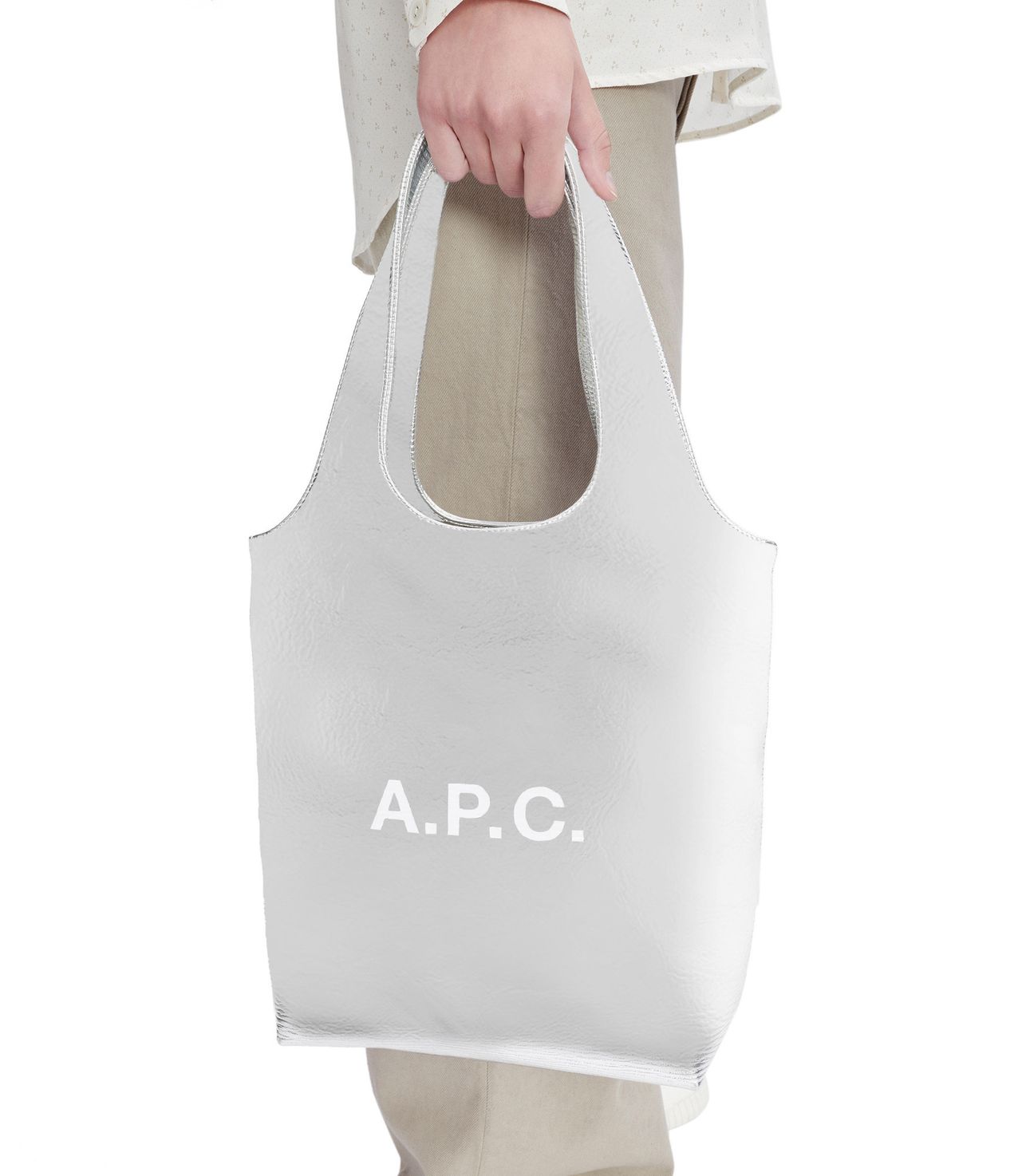 Ninon Small tote bag SILVERTONE APC