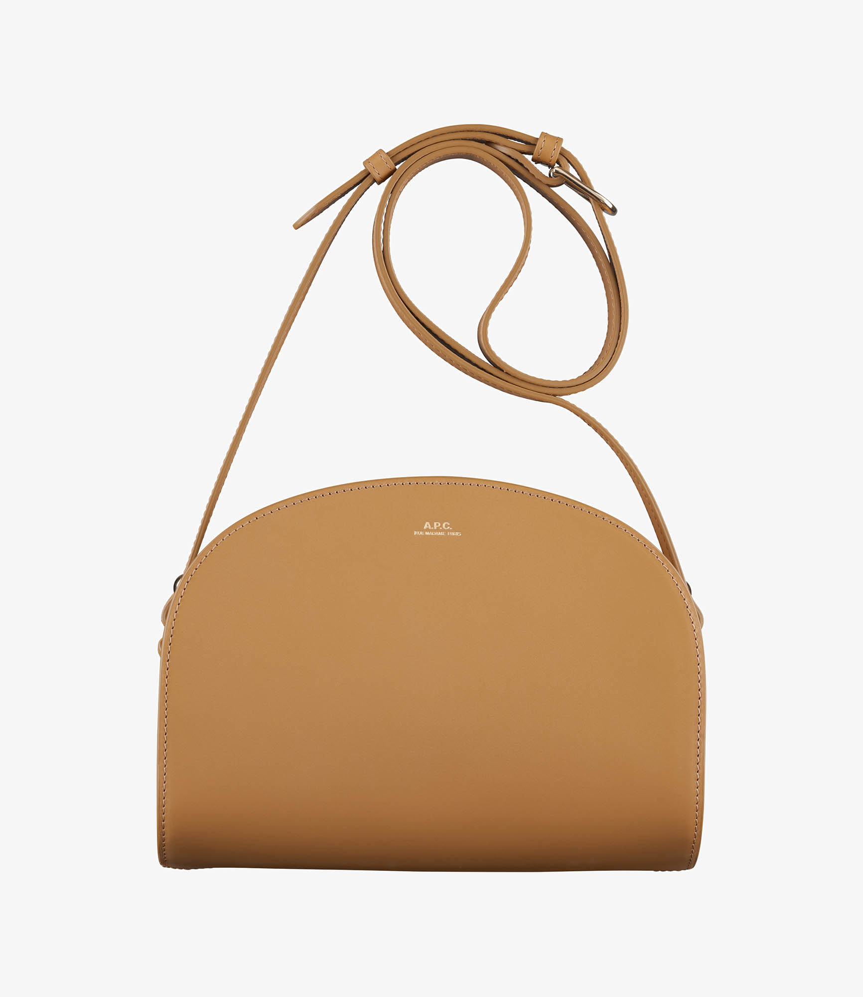 Demi-Lune Shoulder bag | Smooth vegetable-tanned leather