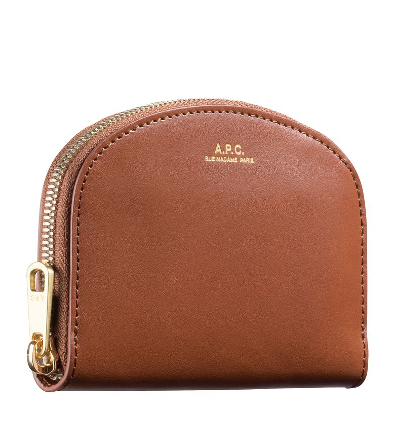 Demi-Lune compact wallet NUT BROWN