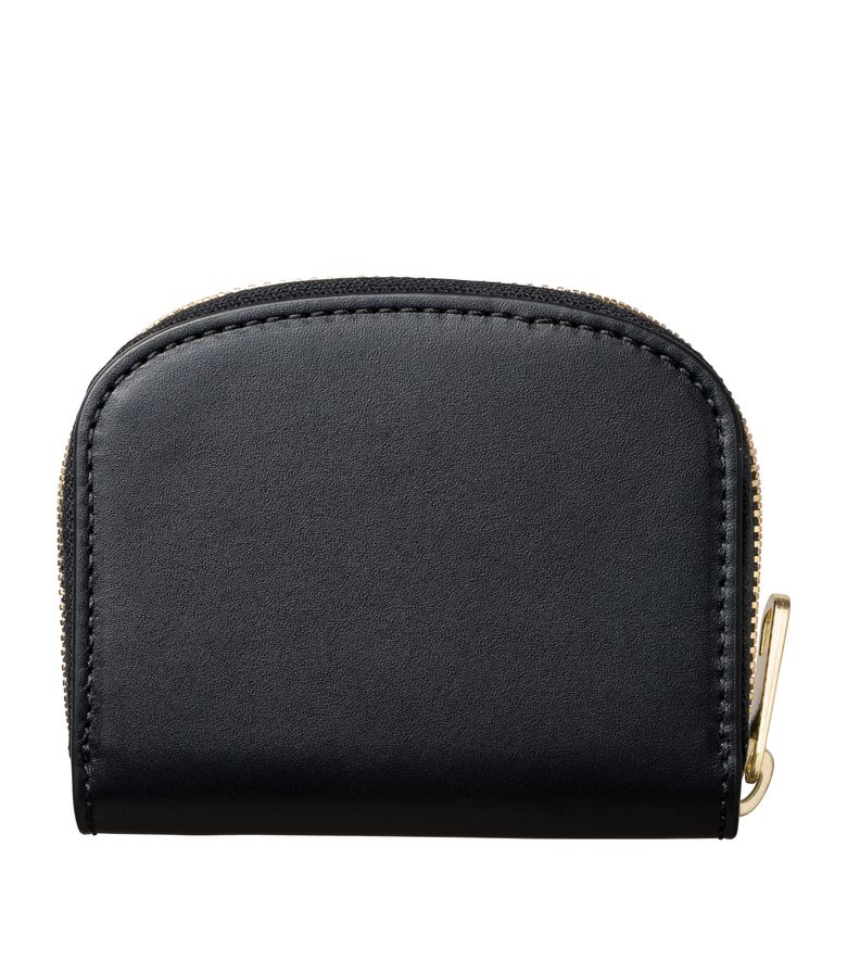 Demi-Lune Mini compact wallet BLACK