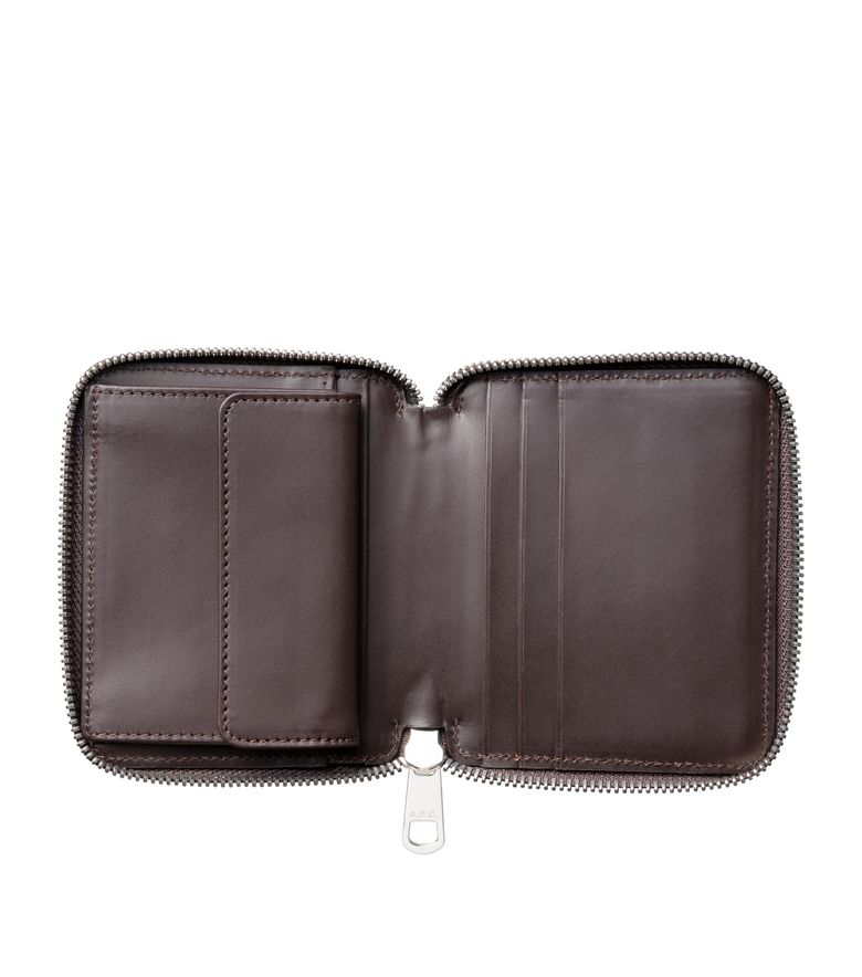 Malo compact wallet DARK CHESTNUT BROWN